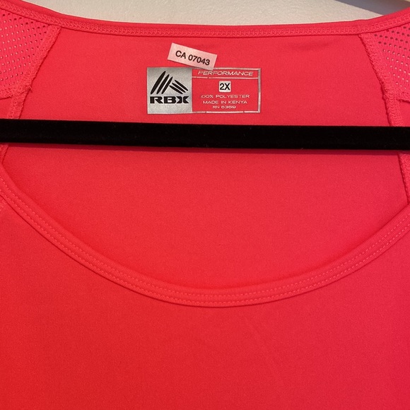 RBX Neon Pink Athletic Top - 2X - Picture 2 of 3